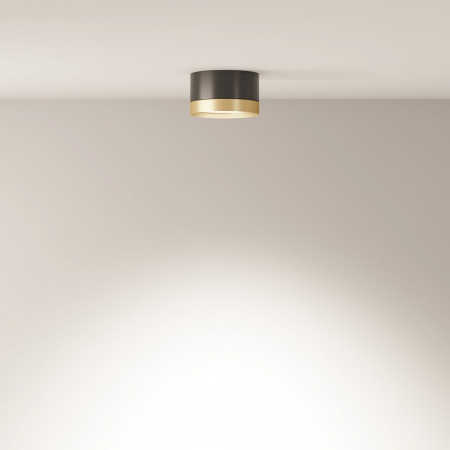 фото Потолочный светильник Maytoni Technical Hoop C086CL-GX53-SRD-BG, черный с золотом