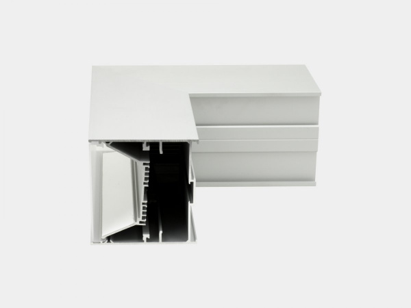 фото Угловой SWG L-образный коннектор L9086-L90W для профиля L9086