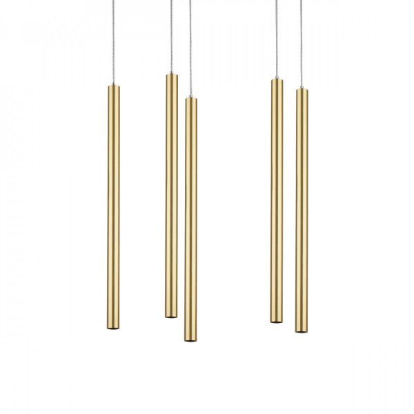 фото Люстра подвесная Tubo, золото Lightstar L5T747233