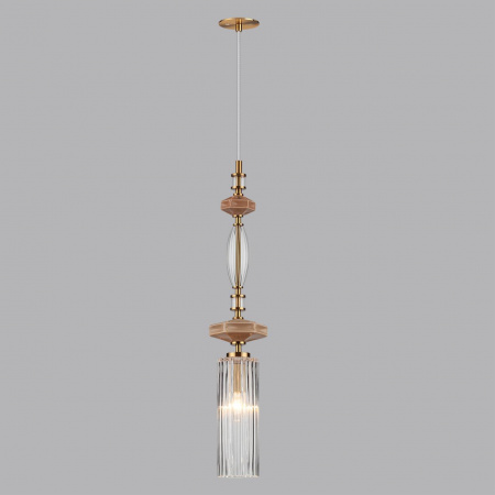 фото Античная бронза/терракот/стекло/керамика Подвес E14 1*40W TERRA MODERN, арт. 5414/1A