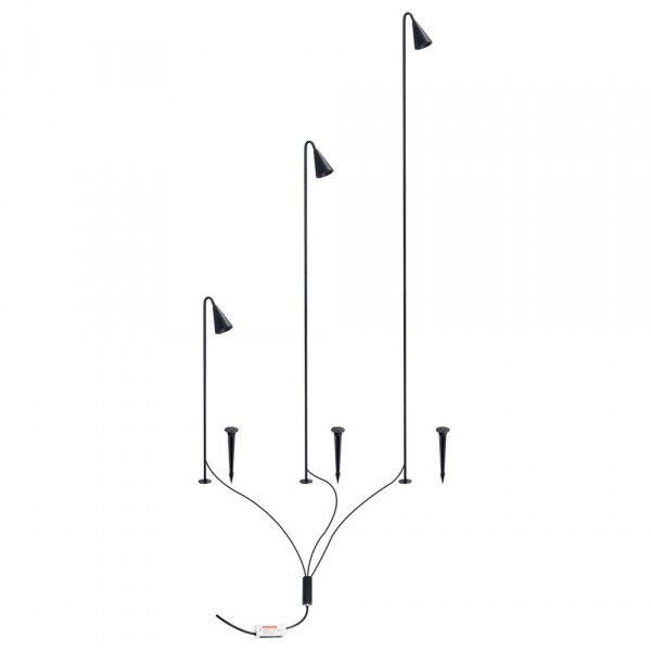 Грунтовый светильник Arte Lamp MULIPHEIN A1084PA-3BK
