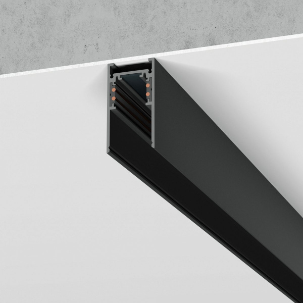Slim Magnetic Шинопровод накладной черный (2 м) 85084/00