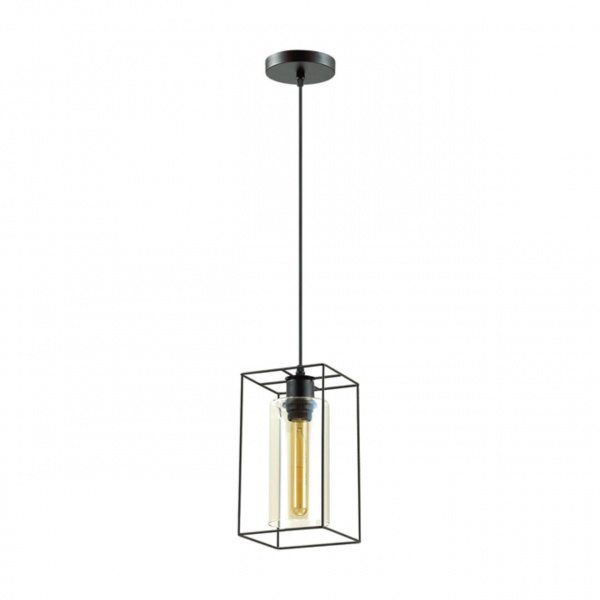 Черный Подвес E27 1*60W 220V ELLIOT SUSPENTIONI, арт. 3728/1