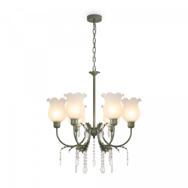 Люстра Freya FR5523PL-06BL, зеленый