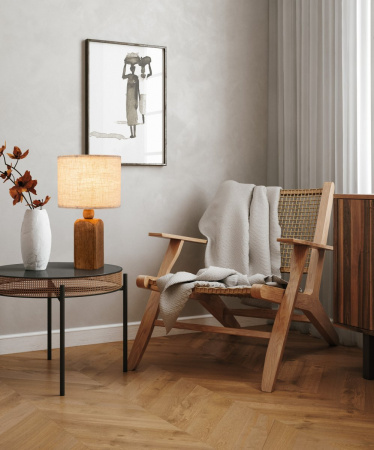 фото Настольный светильник Freya Forest FR5326TL-01W, дерево