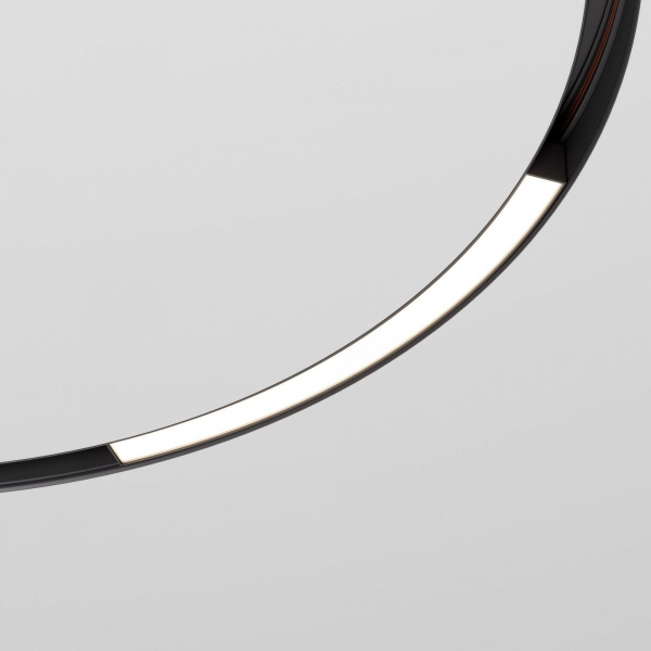 фото Slim Magnetic Трековый светильник для радиусного шинопровода 16W 4200K Planar чёрный Ø 800мм 85180/01