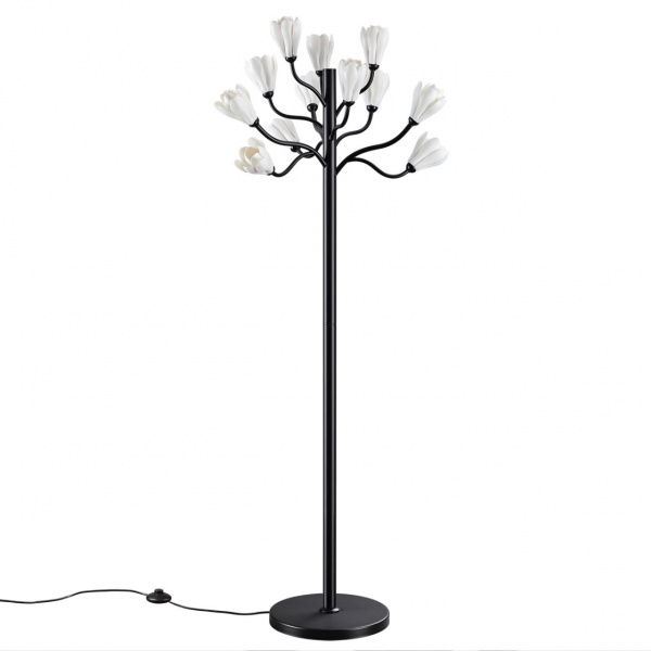 Черный матовый/белый/фарфор Торшер G4 LED 12*5W GARDI MODERN, арт. 5090/12F