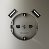 фото Розетка встраиваемая VOLTUM S70 с заземлением и защитными шторками, 16А, с USB, A+A, (шелк)
