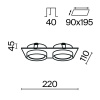 фото Встраиваемый светильник Maytoni Technical Hoop DL086-02-GX53-SQ-B, черный