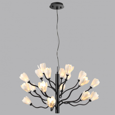 фото Черный матовый/белый/фарфор Люстра G4 LED 18*5W GARDI MODERN, арт. 5090/18