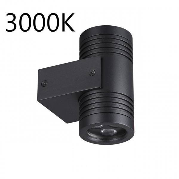 Черный/металл Фасадный светильник IP67 LED 12W 3000K 30° AC85-265V STIMA NATURE, арт. 6648/12WL3