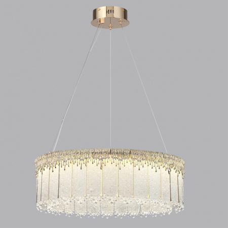 фото Золотой/стекло Люстра LED 80W 3700K 6796Лм CLEO L-VISION, арт. 5091/80L