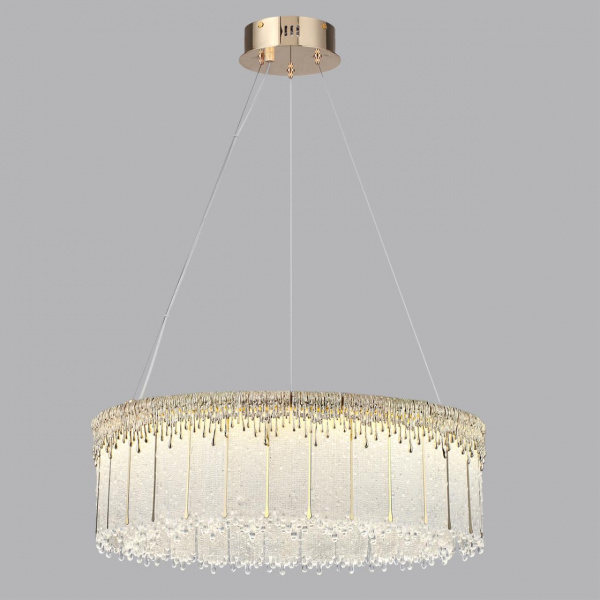 фото Золотой/стекло Люстра LED 80W 3700K 6796Лм CLEO L-VISION, арт. 5091/80L