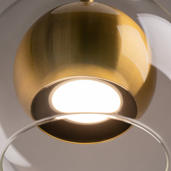 фото Подвесной светильник Maytoni Ros MOD227PL-01BS, латунь