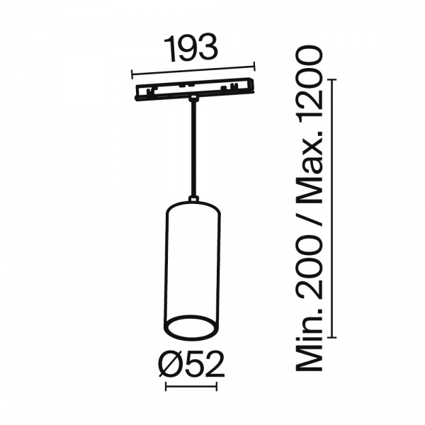 фото Трековый подвесной светильник Maytoni Technical Focus LED TR041-4-12WTW-DD-B, черный