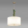 фото Золотой/зеленый/белый/металл/керамика/ткань Люстра E27 3*60W CACTUS MODERN, арт. 5425/3