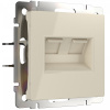 фото Розетка двойная Ethernet RJ-45 (слоновая кость) W1181103