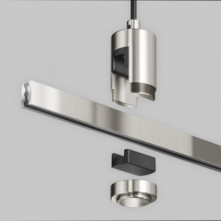 фото Подвес тросовый Hang с вводом питания Flarity платина Maytoni Technical TRA157SW-B1-PT