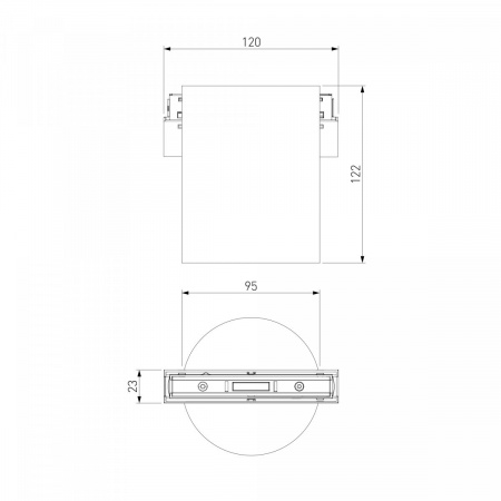 фото Slim Magnetic Трековый светильник 12W 4200K Solo чёрный 85054/01