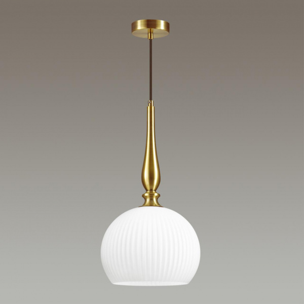 фото Белый/бронзовый Подвес E27 60W RUNGA PENDANT, арт. 4766/1