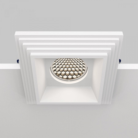 фото Встраиваемый светильник Maytoni Technical Gyps Modern DL005-1-01-W, белый