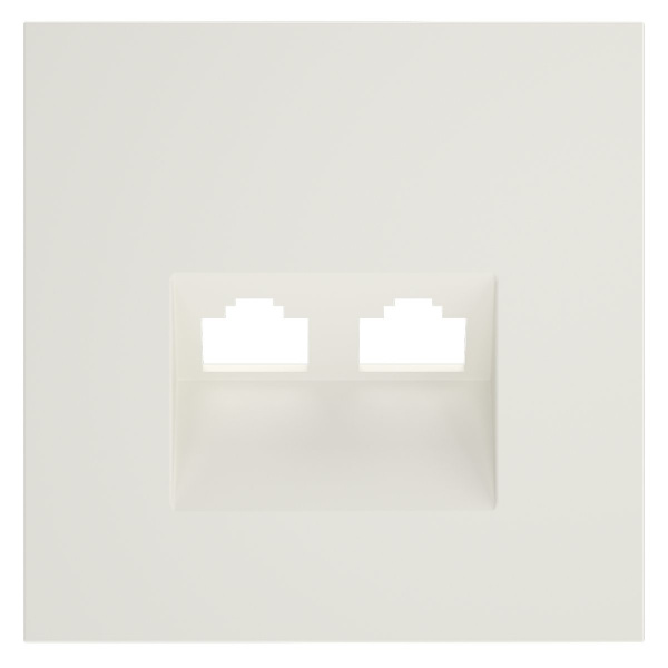 фото Накладка для розетки компьютерной двойной RJ45+RJ45 кат.6, S70 (хлопок)