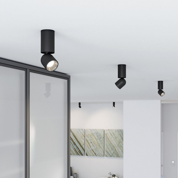 Светильник накладной поворотный светодиодный Spot 8W 4000K черный 25106/LED