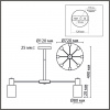 фото Никель/белый металл/стекло Люстра потолочная Е14 8*40W 220V MAVE COMFI, арт. 8099/8C