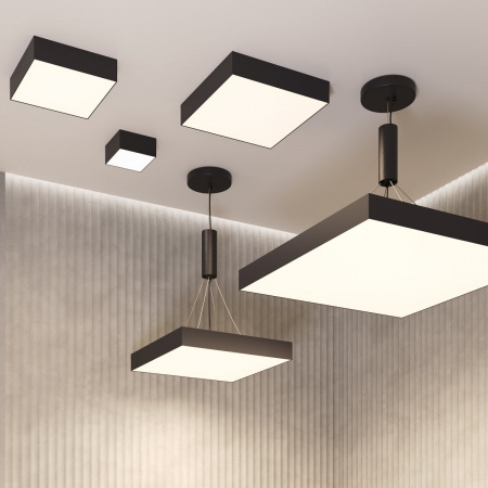 фото Потолочный светильник Maytoni Technical Zon C032CL-12W4K-SQ-B, черный