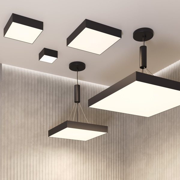 фото Потолочный светильник Maytoni Technical Zon C032CL-12W4K-SQ-B, черный