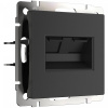 фото Розетка двойная Ethernet RJ-45 (черный матовый) W1182208