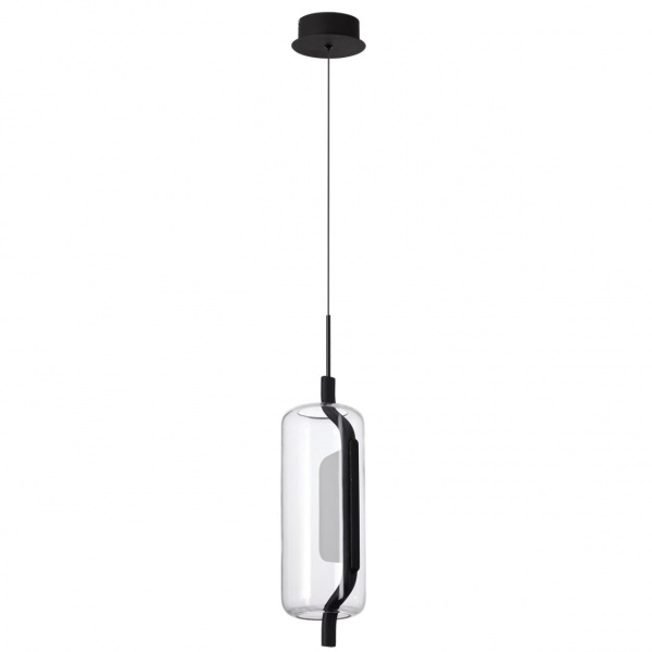 Черный матовый/прозрачный/стекло Подвес LED 10W 3000K KAVIA L-VISION, арт. 5003/10L