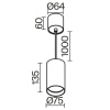 Подвесной светильник Maytoni Vol P100PL-20W3K-W, белый