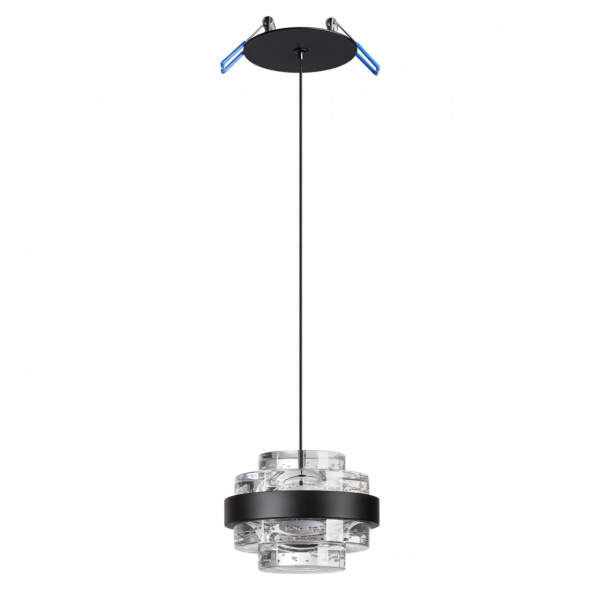 фото Чёрный/металл/акрил Подвес LED 6W 4000K 432лм KLOT L-VISION, арт. 5031/6L