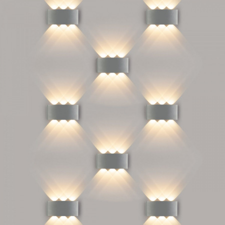 фото Пылевлагозащищенный светодиодный светильник Twinky Trio серый IP54 1551 Techno LED