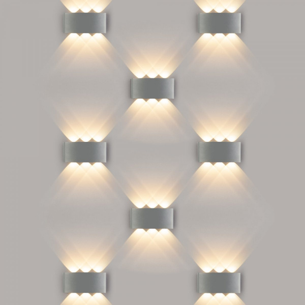 фото Пылевлагозащищенный светодиодный светильник Twinky Trio серый IP54 1551 Techno LED
