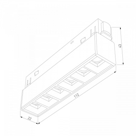 фото Slim Magnetic Трековый светильник 6W 4000K Artas чёрный/золото 85101/01