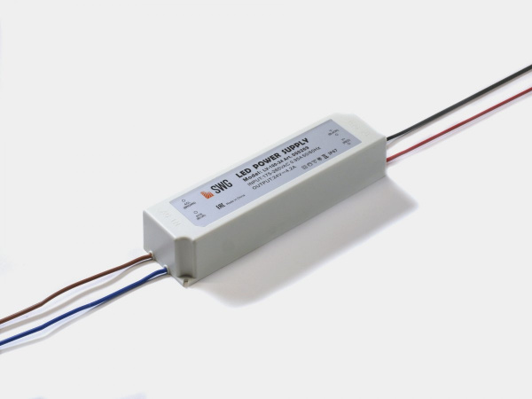 Блок Питания SWG для ленты IP 67 пластик 100 W, 24V, LV-100-24