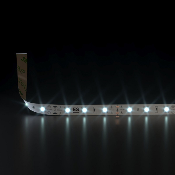 Светодиодная лента 24 В 4,8 Вт/м 60 Led/м 2835 IP20, холодный белый 6500K, 5 м