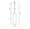 Трековый подвесной светильник Maytoni Technical Focus TR025-1-GU10-W, белый