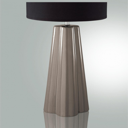 фото Черный/серый, керамика/текстиль Настольная лампа E27 1*60W 220V HINAMI COMFI, арт. 8125/1T