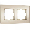 фото Рамка из стекла на 2 поста Senso шампань soft-touch W0023111
