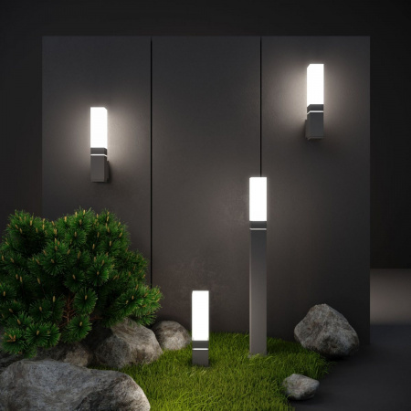 фото Ландшафтный светодиодный светильник серый IP54 1536 TECHNO LED