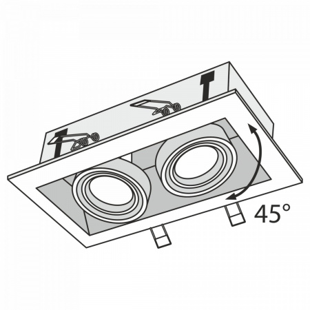 фото Встраиваемый светильник Maytoni Technical Metal Modern DL008-2-02-S, черный
