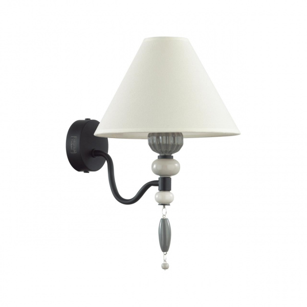 Черный матов./серый/молочный металл/керамика/ткань Бра E14 1*40W SOCHI MODERN, арт. 4896/1W