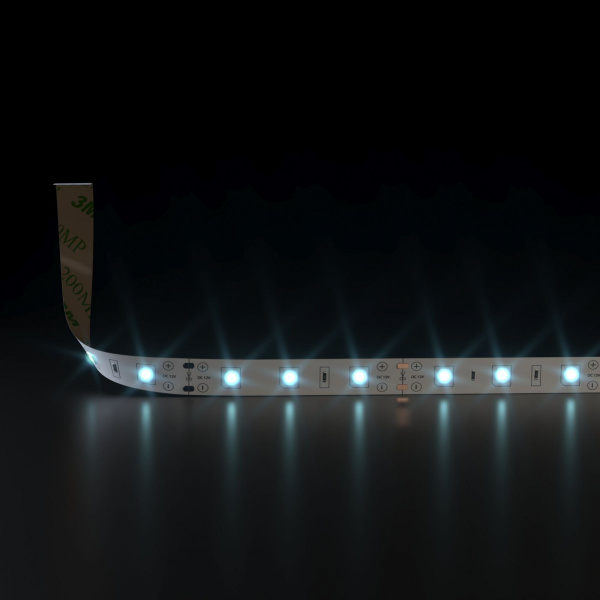 Комплект светодиодной ленты 12 В 4,8 Вт/м 60 Led/м 2835 IP20, холодный белый свет 6500К, 5 м