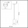 фото Черный/зеленый/металл/керамика Подвес GU10 LED 4W KERAMA PENDANT, арт. 5054/1B