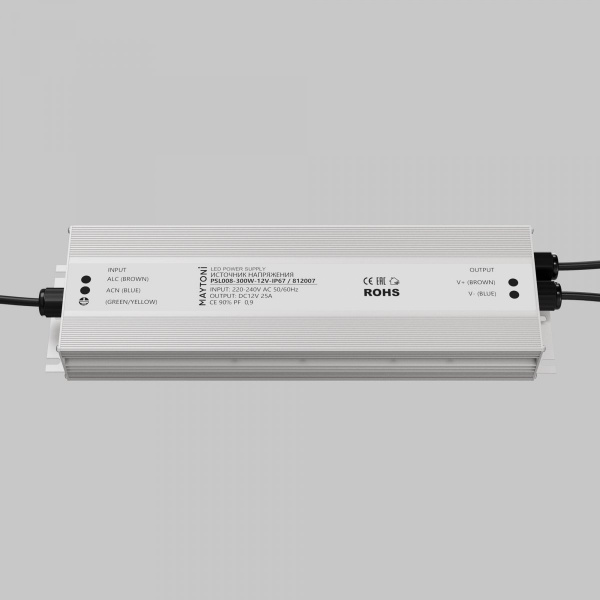 фото Источник напряжения PSL008 12В 300Вт IP67 Maytoni 812007, серебро