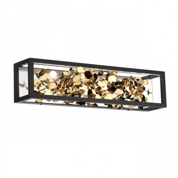 Черный/золото/металл/металл Настенный светильник LED 1*17W 3000K BILD L-VISION, арт. 5065/17WL