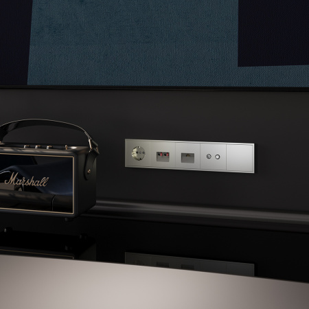 фото Рамка пластиковая VOLTUM S70 на 5 постов, (шелк)